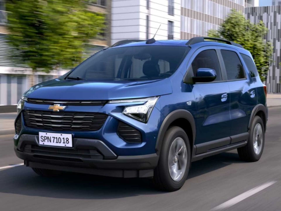 Chevrolet Spin 2024 passa a ter frente redesenhada, com visual mais moderno e de acordo com lançamentos mais recentes da marca